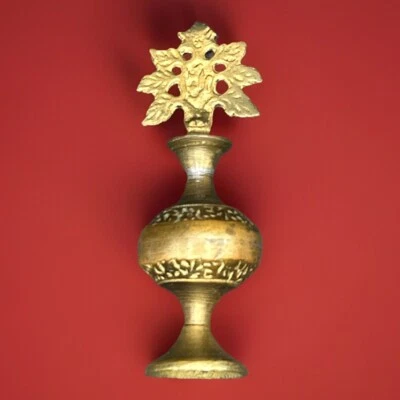 Antique Brass Cosmetic Surmadani (Kohl) Eyeliner Pot, Handcrafted - Image 1 of 4