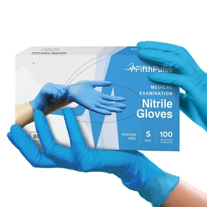Blue Nitrile Medical Gloves Small, 100 Count - Surgical Grade Latex Free Disposa - Picture 1 of 12