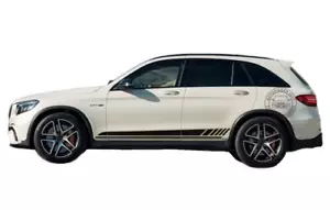 2 PCS Graphics Car Sticker Decal For Mercedes-Benz GLC 63S AMG Side Skirt Stripe - Bild 1 von 5