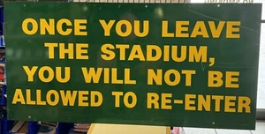 Lambeau Field 1960’s Vintage Signage Green Bay Packers TRULY ONE OF A KIND  - Picture 1 of 1
