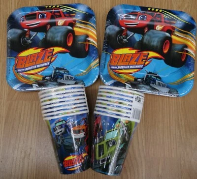 Platos y tazas de fiesta Blaze Monster Machines Amscan ENVÍO GRATUITO 7"/9" Foto 1 de 4