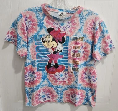 Camiseta De Colección Años 80 The Walt Disney Company MINNIE MOUSE Tie Dye Juvenil Talla L Defectos Foto 1 de 4