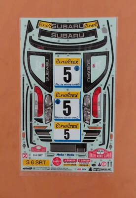 Tamiya RC Decal 1/10 Glow Engine Subaru Impreza WRC / 44024 NEW NIB 1999 - Bild 1 von 4