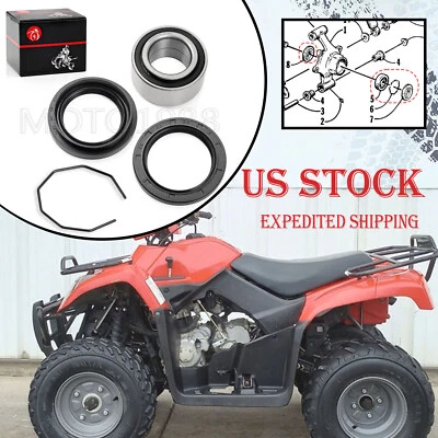 Sello de cojinete de cubo de rueda delantera trasera para Arctic Cat 250 375 400 500 600 Bearcat 454 Foto 1 de 4