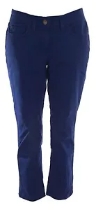 BODEN Women's Persian Blue Straight Leg Denim Jeans US Sz 2P UK Sz 6P NEW - Picture 1 of 3