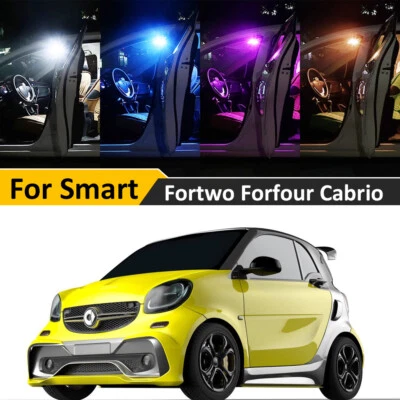 LED Interior Light Kit For Smart Fortwo Forfour 450 451 452 453 454 Convertible Foto 1 de 4