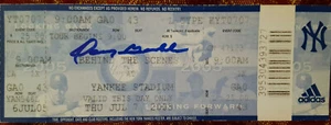 OSCAR GAMBLE (d 2018) autographed YANKEES TICKET from JULY 7 2005 - Picture 1 of 2