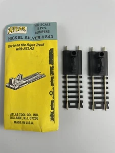 Atlas Nickel Silver HO Scale #843 Track Bumpers - 2 PCS - Picture 1 of 2