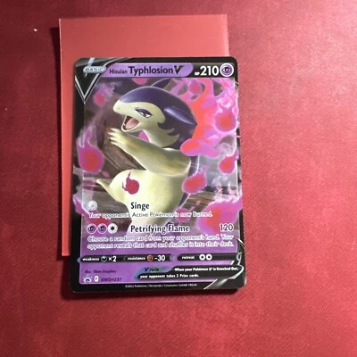 Hisuian Typhlosion V - SWSH237 - Pokemon Promo Sword & Shield Ultra Rare Card NM - Image 1 of 2