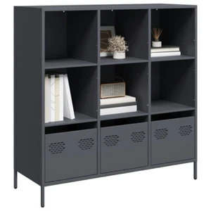 Highboard Anthrazit 101,5x39x103,5 cm Stahl - Bild 1 von 11
