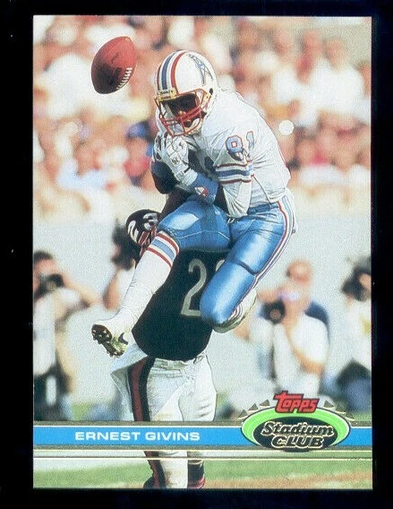 1991 Stadium Club ERNEST GIVINS Houston Oilers Card - Image 1 of 1