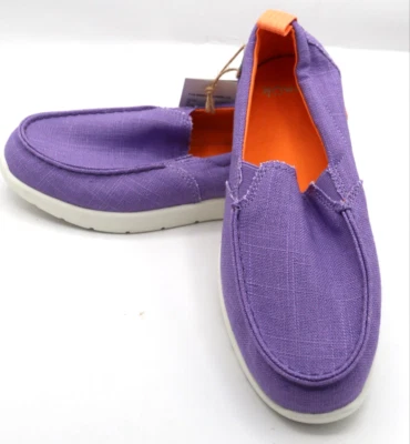 Sanuk Lil Sidewalk Surfer Lite Juvenil 5 Zapatos Púrpura Nuevos con Etiquetas Foto 1 de 4