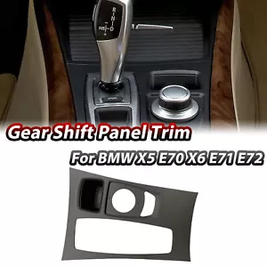 Cubierta del panel de cambio de marchas de la consola central para BMW X5 E70 X6 E71 E72 2007-2013 - Imagen 1 de 6