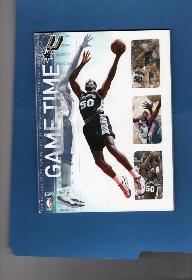 SAN ANTONIO SPURS GAMETIME PROGRAM - 2001/02 versus CLEVELAND CAVALIERS - Image 1 of 1