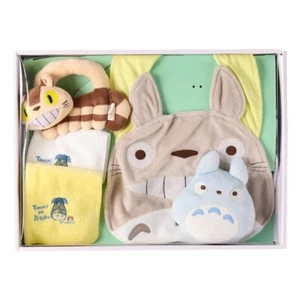 Studio Ghibli Mein Nachbar Totoro Baby Geschenkset Lätzchen Rassel Mini Handtuch Sound Spielzeug - Bild 1 von 2