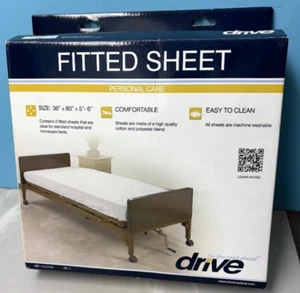 Drive Medical 15030hbl Hospital Bed Fitted Sheets 36" x 80" x 5"-6" NIB - Picture 1 of 3