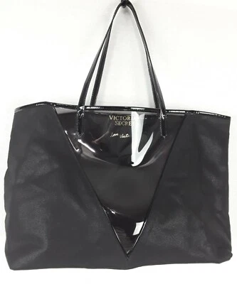 Victorias Secret Shimmer Clear V Tote Bag Carryall Purse Tiger Pouch SET - New  - Image 1 of 4
