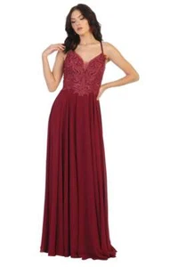 Classy Embroidered Bridesmaid Long Dress - Picture 1 of 15