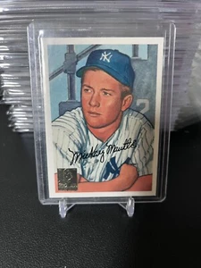 1996 Bowman Mickey Mantle 1952 Bowman Commemorative Reprint #20 Yankees - Bild 1 von 2