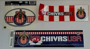 Decalcomania paraurti auto calcio MLS Chivas USA 3 adesivi Calcomania Futbol - Foto 1 di 1