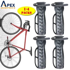 Confezione 1-4 Ganci Portabici da Parete Verticali Portabici Interno Garage - Foto 1 di 13