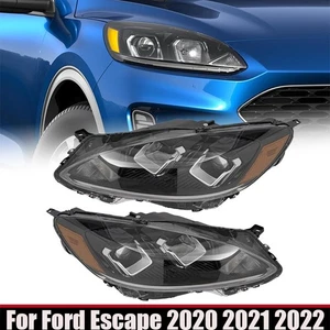 Halogen Headlights For Ford Escape 2020-2022 Passenger|Driver Side with Bulb(s) - Picture 1 of 15