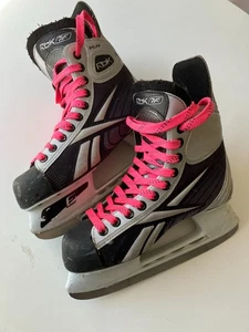 RBK Reebok Hockey sobre Hielo Fitlite Patines Rosa Cordones Talla UK 5.5 EU 38.5 - Imagen 1 de 8