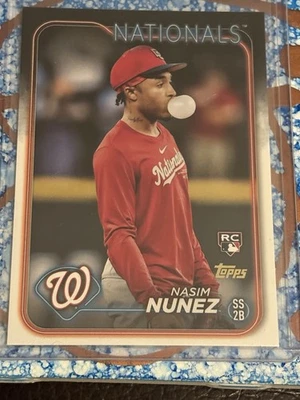 2024 Topps Update Series Nasim Nunez RC Golden Mirror Image Variation SSP  - Image 1 of 2