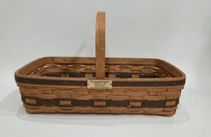 J. W. Longaberger Special Edition Single Handle Storage Gathering Basket 1988 - Picture 1 of 23