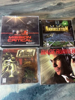 PC Games bundle (Blade runner, fallout, tortal annihilation, mission critical) - Image 1 of 4