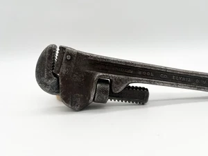 Vintage RIDGID 10” Pipe Wrench Ridge Tool Co. Elyria OH USA Heavy Duty Tool - Picture 1 of 8