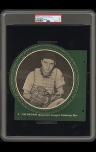 1950 All-Star Baseball "Pin-Ups" - Jim Hegan -Uncut PSA 5 EX Low Pop. INDIANS - Picture 1 of 5