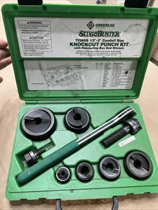 Greenlee 7238SB Slug Buster Knockout Punch Kit 1/2”- 2” Leitungsgröße BESCHREIBUNG LESEN!! - Bild 1 von 13