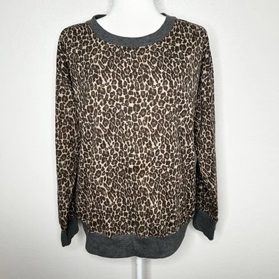 Espléndida sudadera para mujer con estampado de animales de guepardo talla L usada en excelente estado Foto 1 de 4