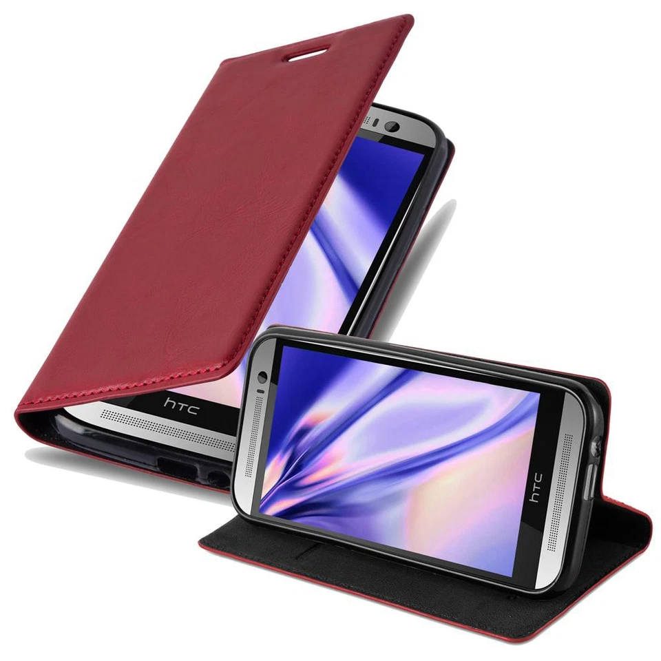 Case for HTC ONE M8 Cover Protection Book Wallet Magnetic Book - Image 1 of 1
