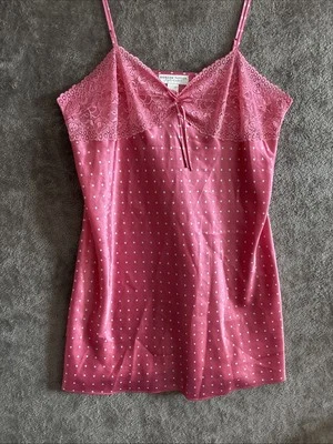 Vestido sin Mangas Morgan Taylor XL Mujer Coqueta Babydoll Y2K Hada Rosa Lunares Foto 1 de 4