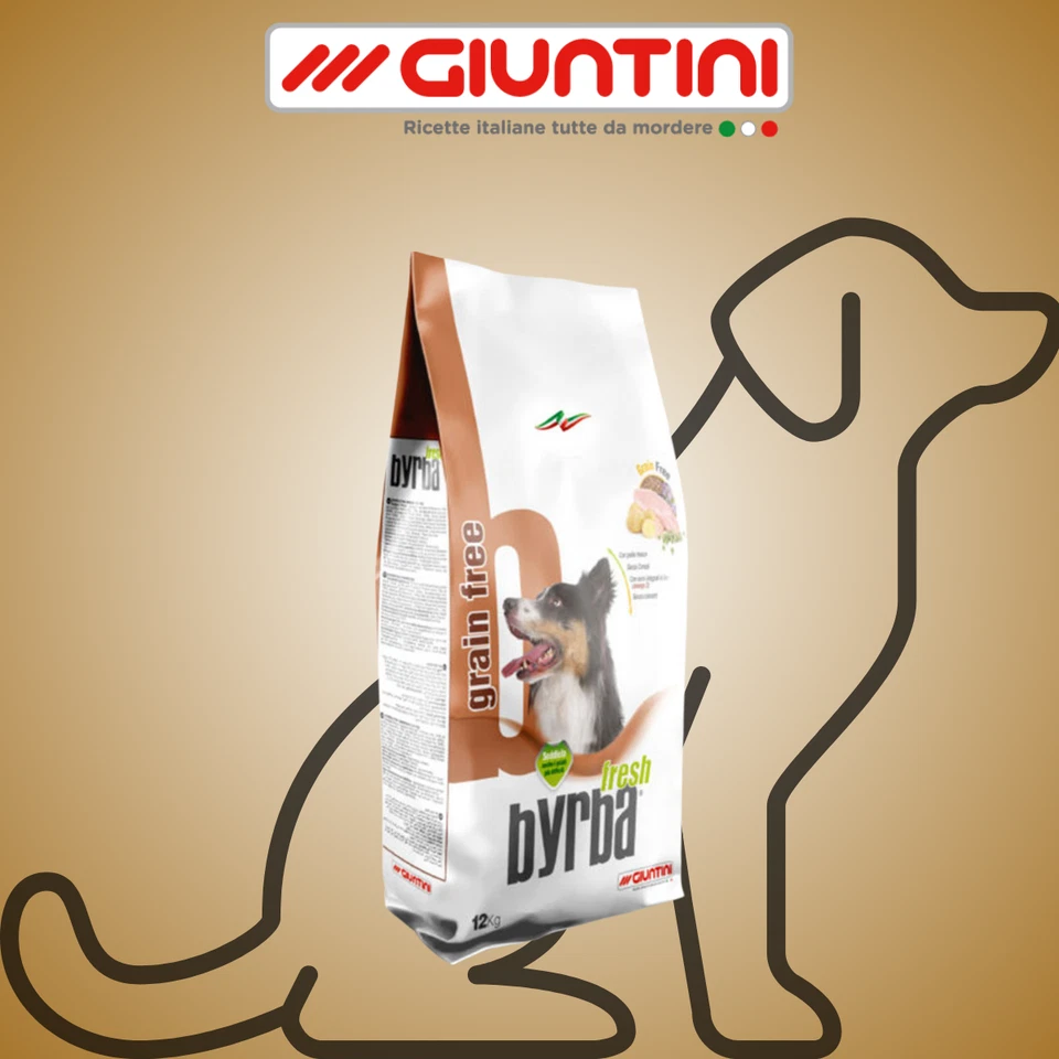 Byrba Fresh Grain Free 12kg Mangime completo per cani di tutte le taglie - Immagine 1 di 1