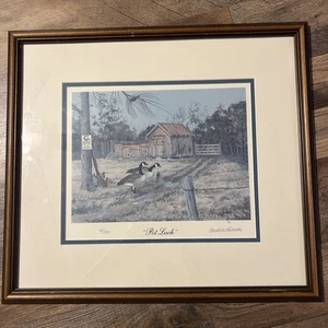 "Pot Luck" von David A. Lawrence signierter Druck 99/250 gerahmt 19x17 Druck 10x1 - Bild 1 von 12