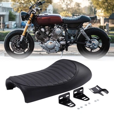 Sillín de joroba de asiento de motocicleta para Yamaha XV1100 XV950 XV750 XV650 XV535 Cafe Racer Foto 1 de 4