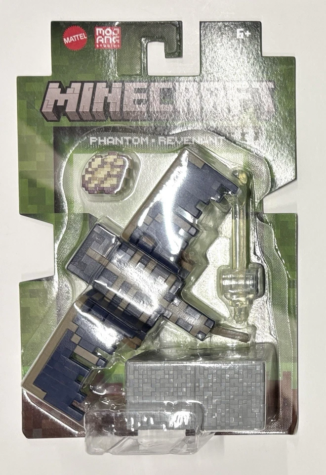 Minecraft PHANTOM w Membrane & Quartz Block Figure 2025 Mattel Mojang - Image 1 of 1