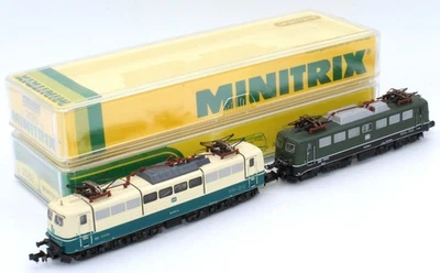 Minitrix 2070 2068 DB Elektrolok Garnitur BR 140 & BR 151 Analog OVP Spur N - Bild 1 von 4