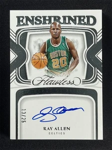 2023-24 Panini Flawless Ray Allen #ES-RAY Enshrined Signatures Auto Celtics /25 - Picture 1 of 2