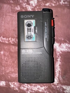 Grabadora de microcassette Sony M-430 con apagado automático solo piezas  - Imagen 1 de 7