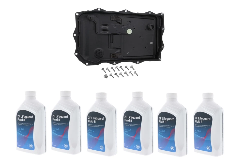 Kit de filtro y cárter de aceite de transmisión + 6L ATF ZF OEM para BMW Active Hybrid 3 5 7 Foto 1 de 3