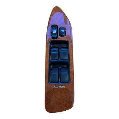 Interruptor de ventana maestra del lado del conductor delantero izquierdo Lexus LX470 1998-2002 moldura de madera OEM Foto 1 de 4