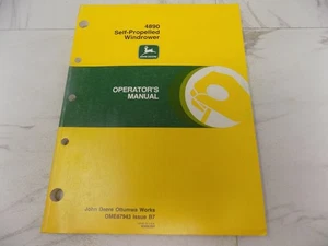 John Deere 4890 Selbstfahrende Schwade Bedienungsanleitung OME87943 B7 - Bild 1 von 2