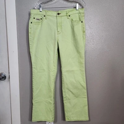 Pantalones de mezclilla Z Cavaricci para mujer talla 12 verde lima años 90 Y2K Foto 1 de 4