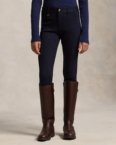 Polo Ralph Lauren NWT Size 4 Navy Blue Womens Pants Riding Equestrian - Picture 1 of 12
