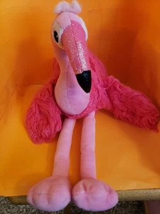 Galerie 12" Peluche Flamenco Rosa Caliente Difuso con Piernas Flojibles y Pico Brillante!!! - Imagen 1 de 13