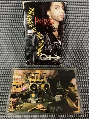 Lot of 2 Prince Cassette Tape Sign Of The Times  & Theives In The Temple Single - Image 1 of 4